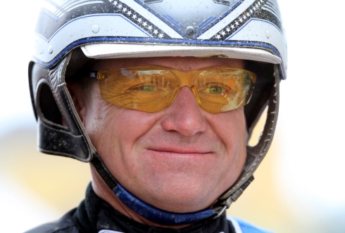 Per Lennartsson åter i sulkyn. Foto: Mia Törnberg, TR Bild Foto av Mia Törnberg, TR Bild